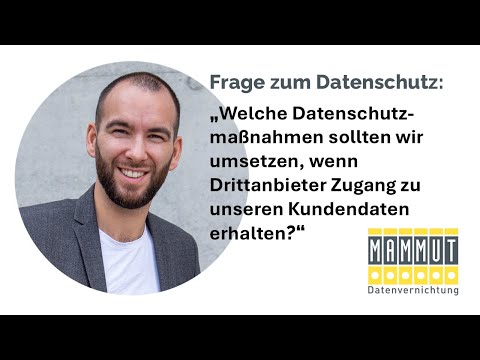 Wie schützen Sie Kundendaten bei der Zusammenarbeit mit Drittanbietern?